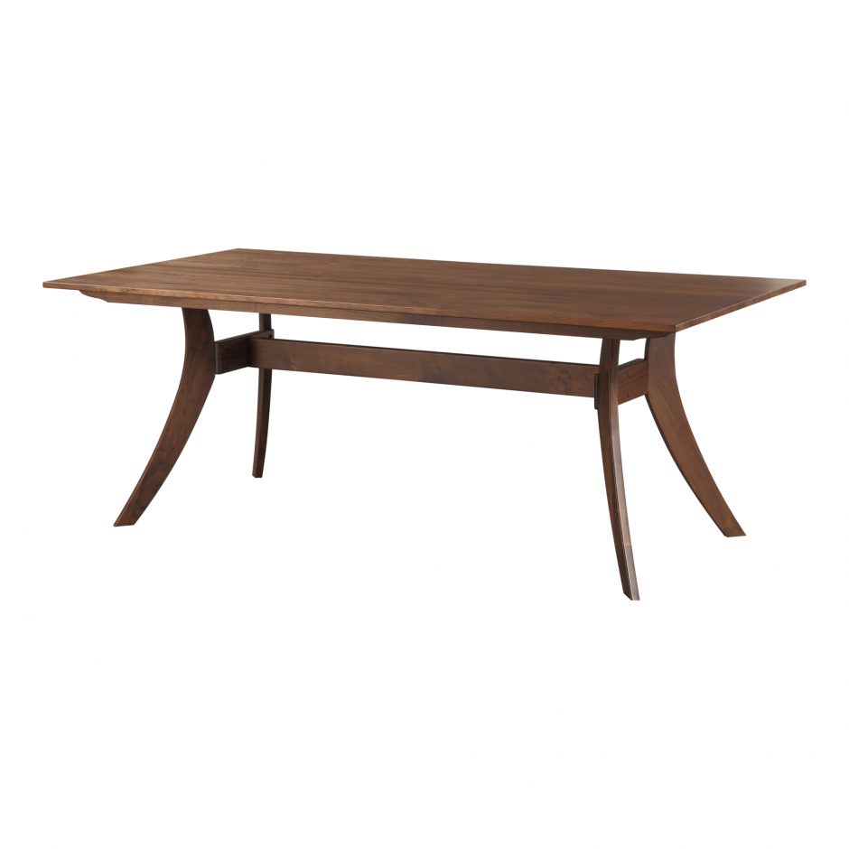 Florence Rectangular Dining Table Small Walnut - Seat and Hutch